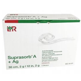 Tamponada z alginianu wapnia A+Ag Suprasorb 30cm, sterylna