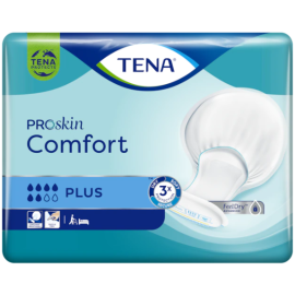 Tena Comfort Proskin Plus, pieluchy anatomiczne, 64 cm, pampersy na średnie i znaczne nietrzymanie moczu - op. 46 szt.