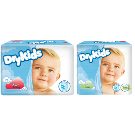 Tena Dry Kids XL, pieluchy na rzepy dla dzieci, pieluchomajtki na średnie i znaczne nietrzymanie moczu - op. 30 szt.