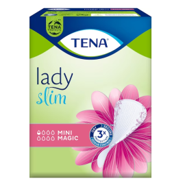 Tena Lady Slim Mini Magic, małe i cienkie wkładki urologiczne, podpaski na kropelkowe nietrzymanie moczu - op. 34 szt.