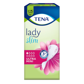 Tena Lady Slim Ultra Mini, ultracienkie wkładki urologiczne, podpaski na kropelkowe nietrzymanie moczu - op. 14 szt./28 szt./48 szt.