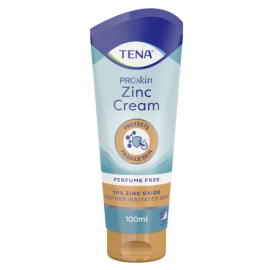 Tena Proskin Zinc Cream, krem ochronny z cynkiem, do skóry podrażnionej i wrażliwej, łagodzący, bezzapachowy - 100 ml