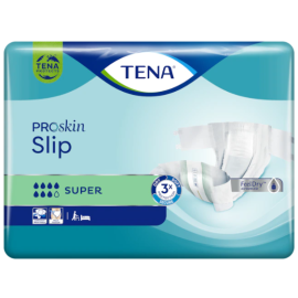 Tena Slip Proskin Super, pieluchomajtki na rzepy, pampersy na znaczne nietrzymanie moczu, S-XL - op. 10 szt./28 szt./30 szt.