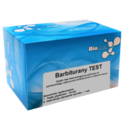 Test narkotykowy BARBITURANY STRIP BioLine, paskowy, z moczu, na barbiturany (secobarbital) - op. 10 szt.