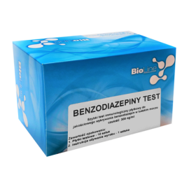 Test narkotykowy BENZODIAZEPINY STRIP BioLine, paskowy, z moczu, na benzodiazepiny (BZO) - op. 10 szt.