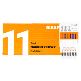 Test narkotykowy wieloparametrowy BISAF, kasetkowy, z moczu, 11 substancji - dopalacze - op. 1 szt.