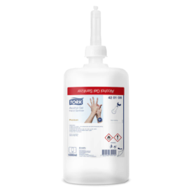 Tork, alkoholowy żel do higienicznej i chirurgicznej dezynfekcji rąk, S1, Alcohol Gel Hand Sanitizer, Premium, 1L - op 6 szt.