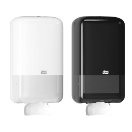Dozownik to papieru toaletowego w odcinkach (w składce), T3, biały/czarny, Tork Elevation Folded Toilet Paper Dispenser