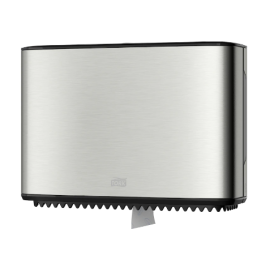 Dozownik do papieru toaletowego Mini Jumbo, T2, Tork Mini Jumbo Toilet Roll Dispenser, Image Design, stal nierdzewna