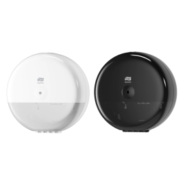 Dozownik do papieru toaletowego SmartOne, T8, biały/czarny, Tork SmartOne Toilet Roll Dispenser, Elevation