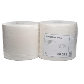 Ręcznik, czyściwo, biały, 2-warstwowy, rolka, W1/W2, makulatura, 23,5 cm x 30 cm x 300 m, Tork Industrial Wiper Roll Neutral - op. 2 szt.