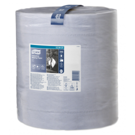 Ręcznik, czyściwo, niebieski, 3-warstwowy, rolka, W1, makulatura, 36,9 cm x 34 cm x 340 m, Tork Industrial Wiping Paper Blue Roll - op. 1 szt.