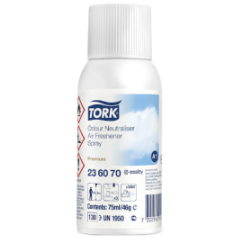 Neutralizator zapachów w sprayu, bezzapachowy, 75 ml, A1, Tork Odour Neutraliser Air Freshener Spray, Premium - op. 12 szt.