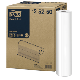 Tork, podkład medyczny w roli, 2-warstwowy, C1, 50 cm x 37,8 cm x 50 m, celuloza, biały, Couch Roll, Advanced - op. 9 szt.