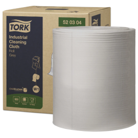Ręcznik, czyściwo, szary, 1-warstwowy, rolka, W1, włóknina, 42 cm x 38 cm x 361 m, Tork Industrial Cleaning Cloth Roll - op. 1 szt.