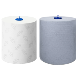 Ręcznik do rąk, rolka, 2-warstwowy, H1, celuloza + makulatura, 21 cm x 25 cm x 150 m, Tork Matic Soft Hand Towell Roll White/Blue - op. 6 szt.