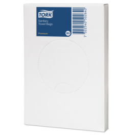 Tork, woreczki sanitarne, białe, B5, Sanitary Towel Bags, Premium - op. 25 szt.