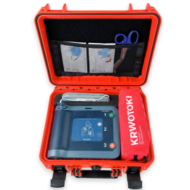 TRAUMA KIT Defibrylator AED Philips FRx - Krwotoki - Walizka (pomarańczowy)
