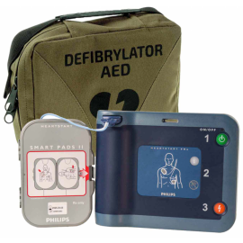 TRAUMA KIT Defibrylator AED Philips FRx - Torba (zielony)