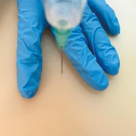 Trenażer do wkłuć domięśniowych u zwierząt