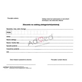 Zlecenie na zabieg pielęgniarki/położnej