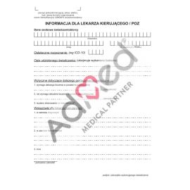 Informacja dla lekarza kierującego/POZ A5 samokop.