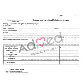 Skierowanie na zabiegi fizjoterapeutyczne A5