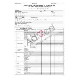 Karta opieki nad noworodkiem/niemowlęciem