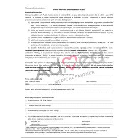 Karta wywiadu zdrowotnego ucznia - blok 100szt.