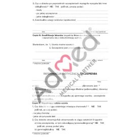 Informacja dotycząca szczepienia ochronnego