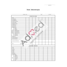 Karta laboratoryjna – badanie biochemii krwi