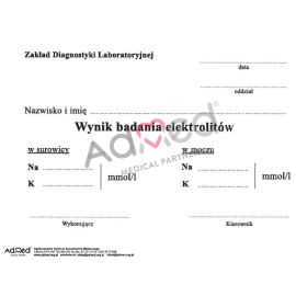 Wynik badania elektrolitów