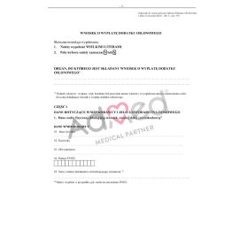 Wniosek o wypłatę dodatku osłonowego