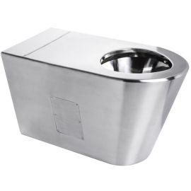 Misa WC dla osób z niepełnosprawnościami, stal szlachetna matowa
