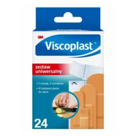 Zestaw uniwersalny VISCOPLAST™  - zestaw 24szt. plastrów w różnych rozmiarach