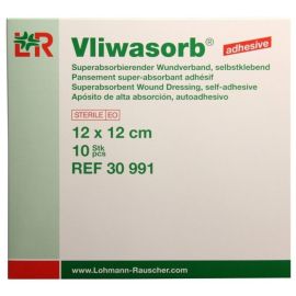 Vliwasorb Adhesive - samoprzylepny opatrunek z superabsorbentem - op. 10 szt.