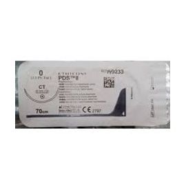 Szew wchłanialny syntetyczny PDS II W9233T rozm. 0 ; 1/2 koła ; igła okrągła 40mm ; 70cm ; fioletowy,