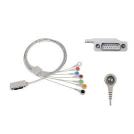 Kabel EKG do holtera nierozłączny, 7-odprowadzeniowy, zatrzask, wtyk D-Sub 15-pin, dł. 40/20 cm, op. 1 szt.
