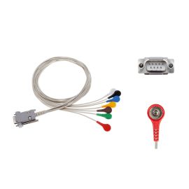 Kabel EKG do holtera nierozłączny, 7-odprowadzeniowy, zatrzask, wtyk D-Sub 9-pin, dł. 90 cm, op. 1 szt.