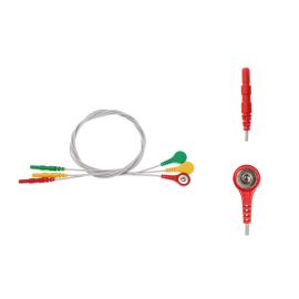 Przewód dołączeniowy EKG, 3-odprowadzeniowy, zatrzask, system DIN, dł. 60 cm, op. 3 szt.