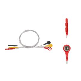 Przewód dołączeniowy EKG, 3-odprowadzeniowy, zatrzask, system DIN, dł. 60 cm, op.3 szt.