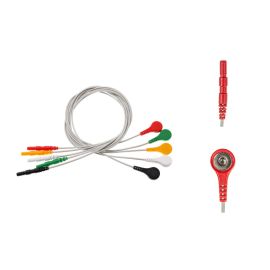 Przewód dołączeniowy EKG, 5-odprowadzeniowy, zatrzask, system DIN, dł. 60 cm, op. 5 szt.