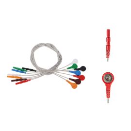 Przewód dołączeniowy EKG, 7-odprowadzeniowy, zatrzask, system DIN, dł. 60 cm, op. 7 szt.