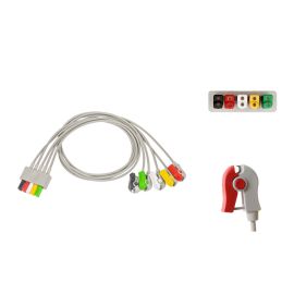Przewód dołączeniowy EKG, 5-odprowadzeniowy, klamra, system VS, dł. 60 cm, op. 5 szt.