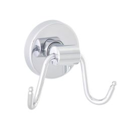 Wieszak z mosiądzu chromowanego podwójny, MAMUT