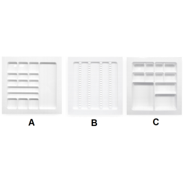 Wkład do szuflad asystora, organizer, różne warianty