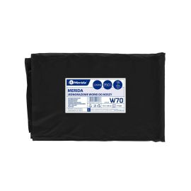 Worki na śmieci MERIDA, 115 x 135 cm, pojemność 350 l, paczka 10 szt., CZARNE, LDPE