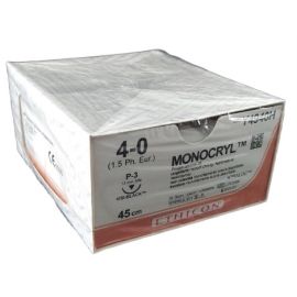 Szew wchłanialny Monocryl  Y4940H rozm. 4/0 ; igła 13 mm - 3/8 koła ; dł. 45 cm ; niebarwiony