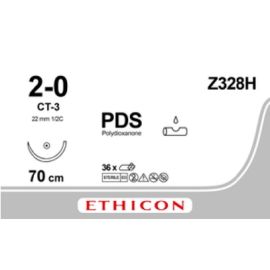 Szew wchłanialny syntetyczny PDS II Z328H rozm. 2/0 ;igła 22 mm - 1/2 koła wzmocniona ; dł. 70cm fioletowy