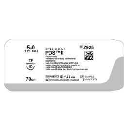 Szew wchłanialny syntetyczny PDS II Z925H rozm. 5/0 ; igła 13 mm - 1/2 koła ; TF; dł. 70 cm fiolet